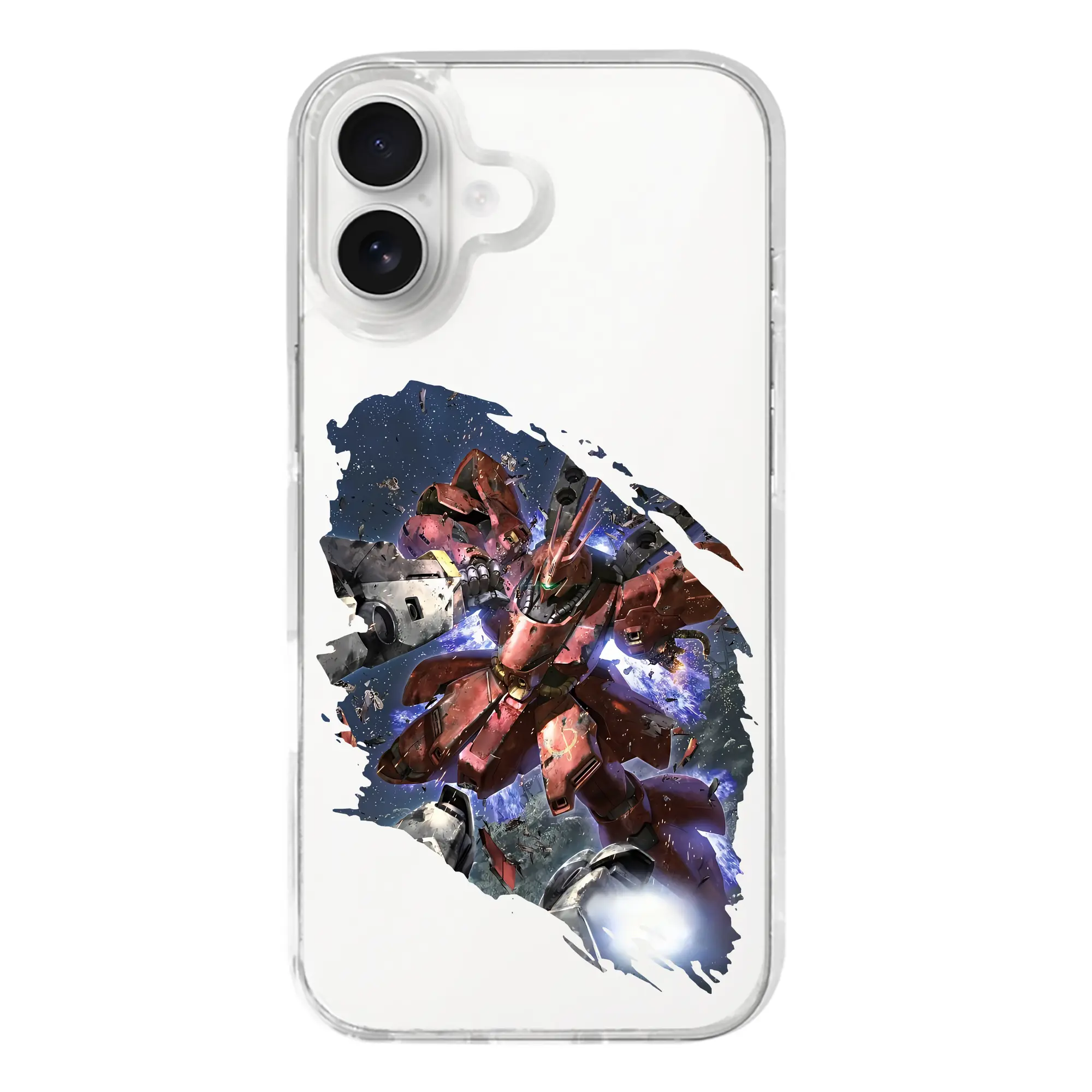 ガンダム グッズ,サザビー - iPhone 17シリーズ 透明スマホケース – 薄型・耐衝撃・精密フィット保護カバー